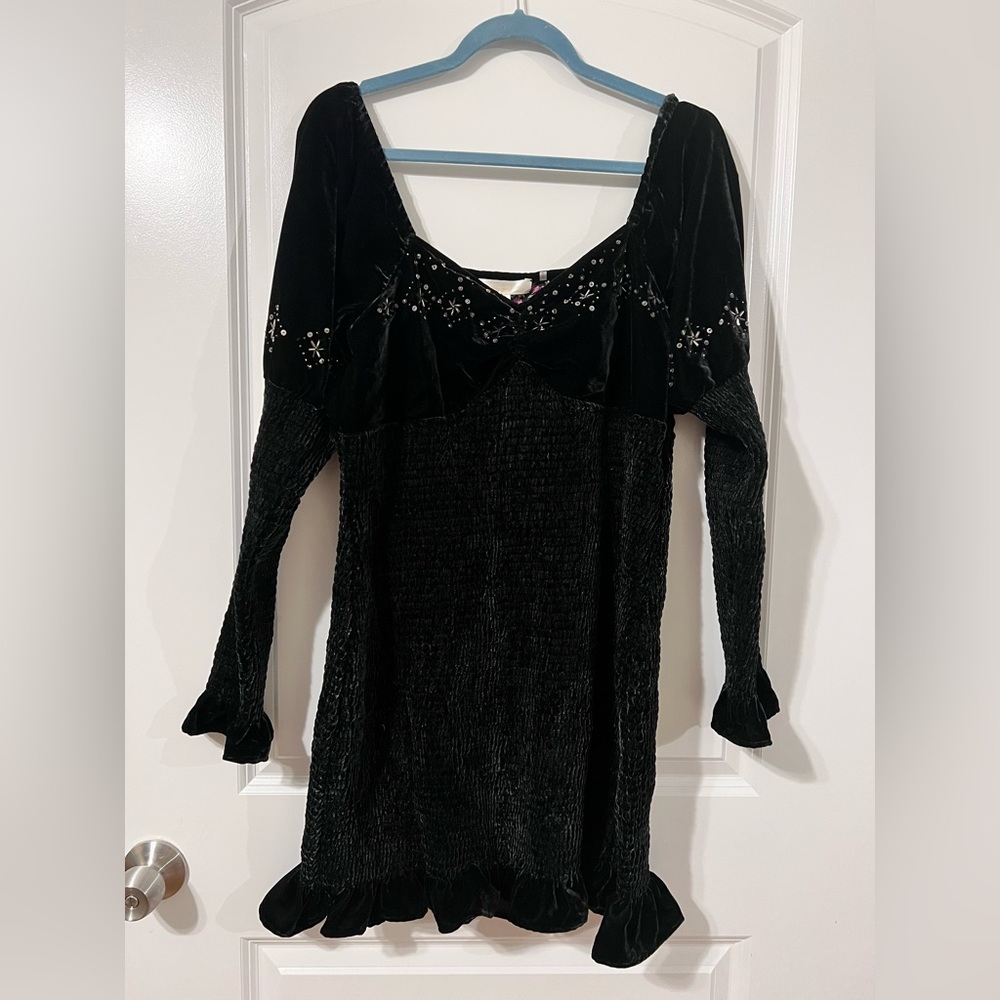 LoveShackFancy Buttercup Dress Black XL NWT